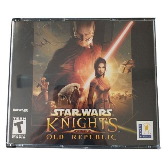 Star Wars Knights Of The Old Republic WINDOWS LucasArts Bioware 2003 4 Discs - Picture 1 of 12